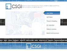 Tablet Screenshot of csgi.unifi.it