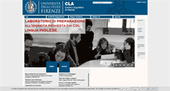 Desktop Screenshot of cla.unifi.it