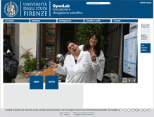 Tablet Screenshot of openlab.unifi.it