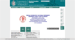 Desktop Screenshot of cufi.unifi.it