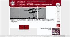 Desktop Screenshot of educazionesociale.unifi.it