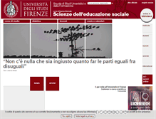 Tablet Screenshot of educazionesociale.unifi.it