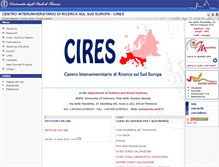 Tablet Screenshot of cires.unifi.it