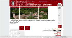 Desktop Screenshot of forestambiente.unifi.it
